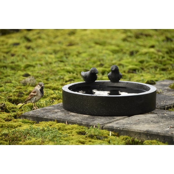 Czarne ceramiczne poidełko dla ptaków Esschert Design Ave-image-1