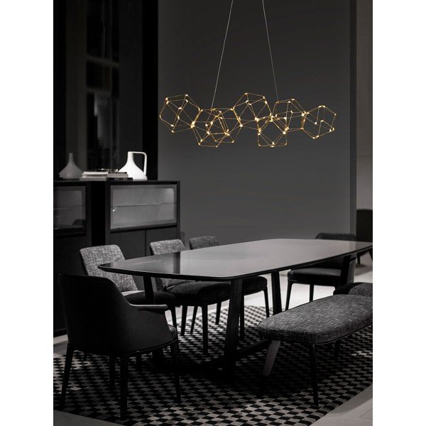 Aluminiowa lampa wisząca LED w kolorze złota Nebula – Nova Luce-image-1