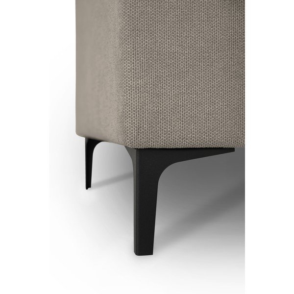 Jasnobrązowy narożnik z tkaniny szenilowej (lewostronny/w kształcie litery U) Fabian – Scandic-image-4