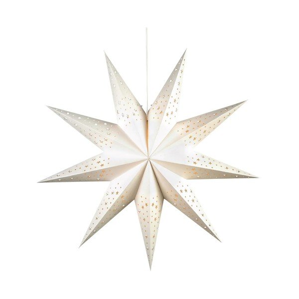 Biała dekoracja świetlna ze świątecznym motywem ø 75 cm Solvalla – Markslöjd