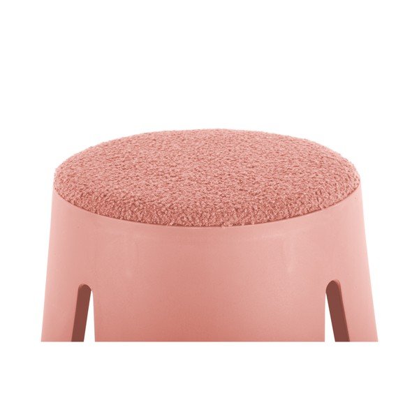 Jasnoróżowy plastikowy stołek Savor  – Leitmotiv-image-3