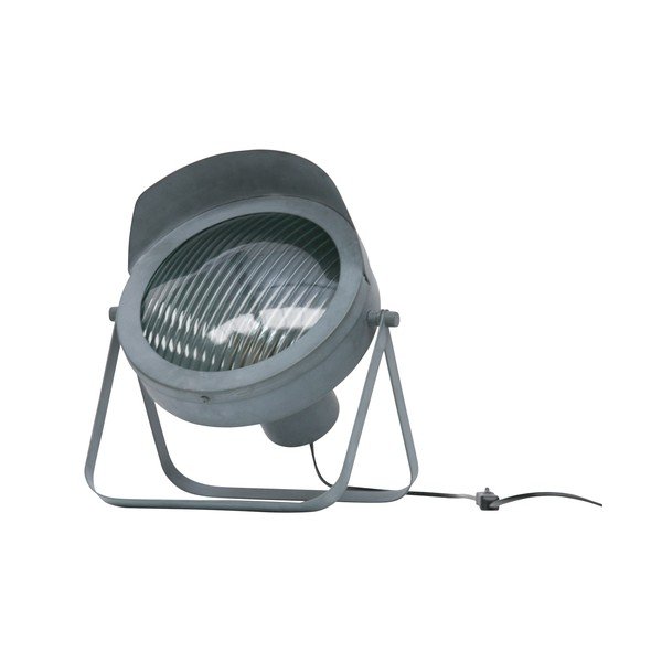 Szara lampa stołowa WOOOD Lester