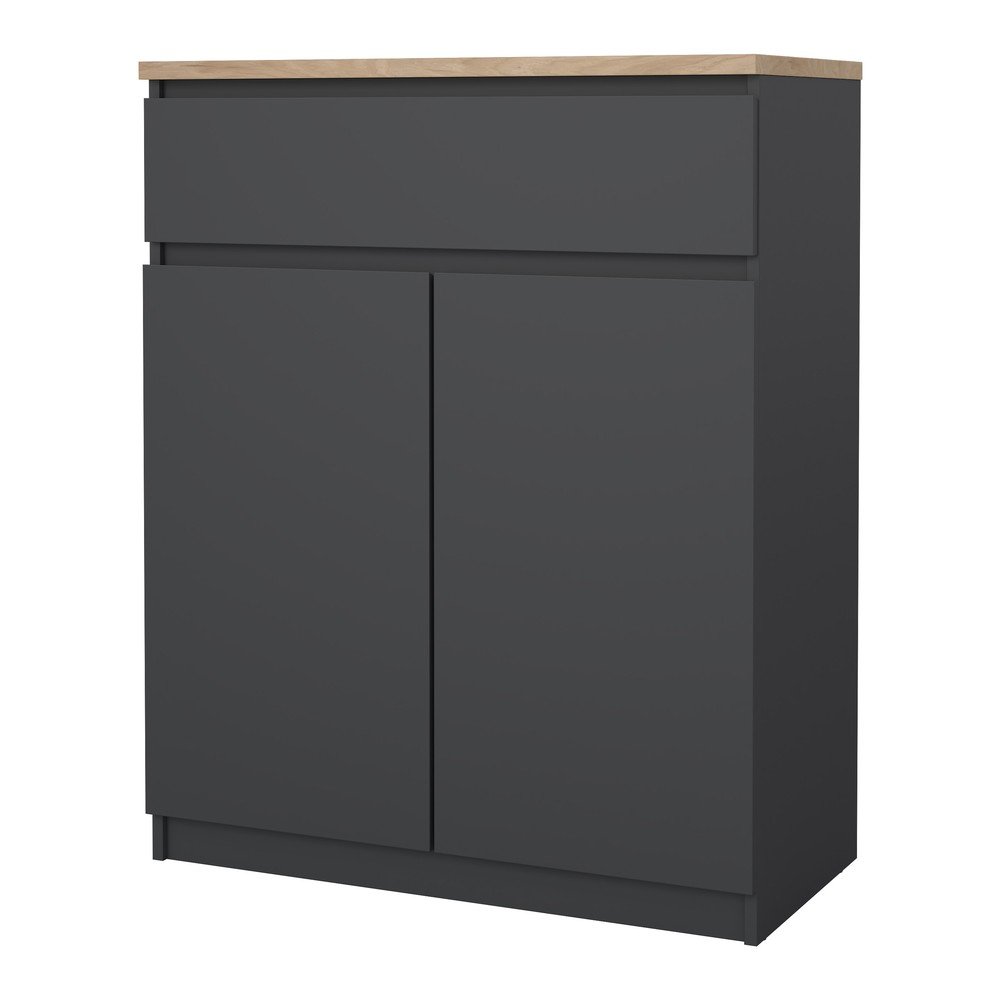 Ciemnoszara komoda 80x100x40 cm Naia – Tvilum (zdjęcie 7)