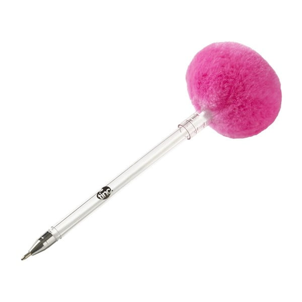 Długopis z różową ozdobą TINC Mallo Pom Pom