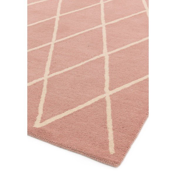 Różowy wełniany dywan tkany ręcznie 120x170 cm Albany – Asiatic Carpets-image-4