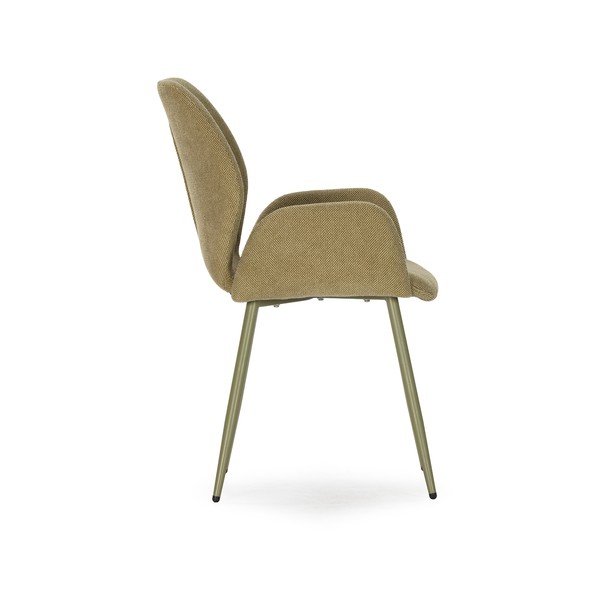 Zielone tapicerowane fotele jadalniane zestaw 2 szt. Ansu – Marckeric-image-3