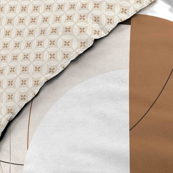 Biało-beżowa bawełniana pościel dwuosobowa 240x220 cm Natacha – douceur d'intérieur-image-2