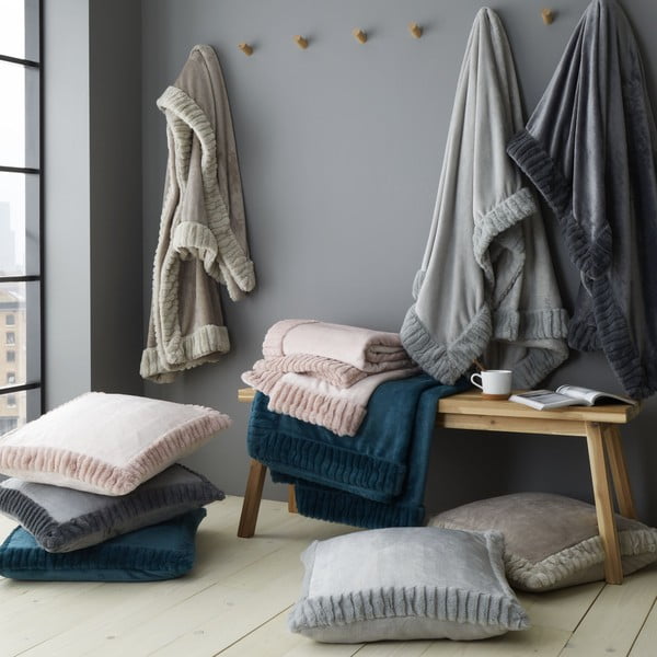 Koc 150x200 cm Velvet and Faux Fur – Catherine Lansfield-image-4