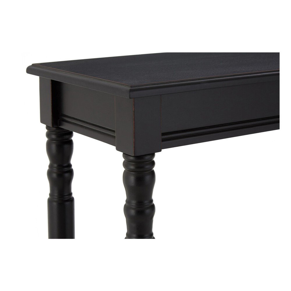 Czarna konsola z litego drewna sosnowego 30x80 cm Heritage – Premier Housewares (zdjęcie 9)