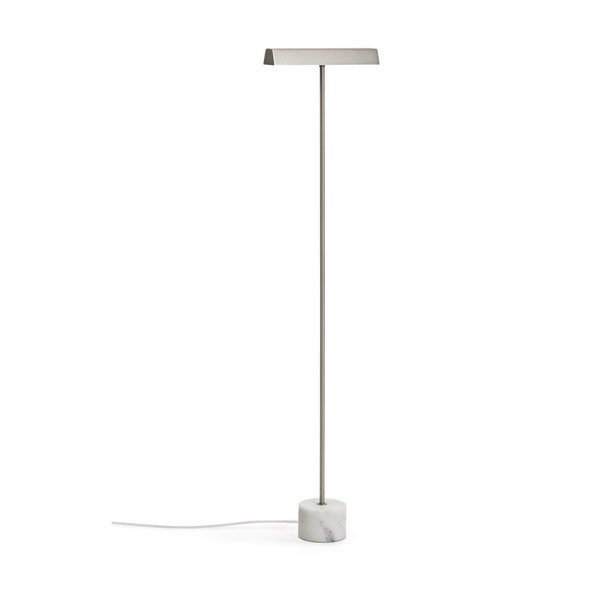 Lampa stojąca w kolorze srebra (wysokość 121 cm) Lynor – Kave Home
