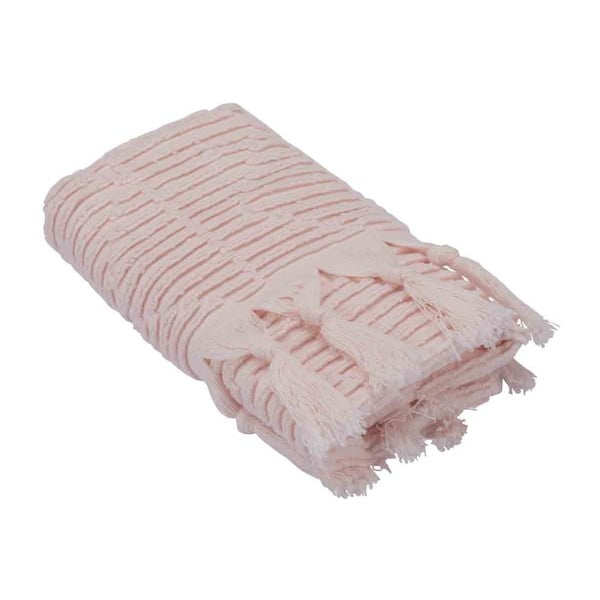 Różowy ręcznik bawełniany Bella Maison Taraxacum, 50x90 cm