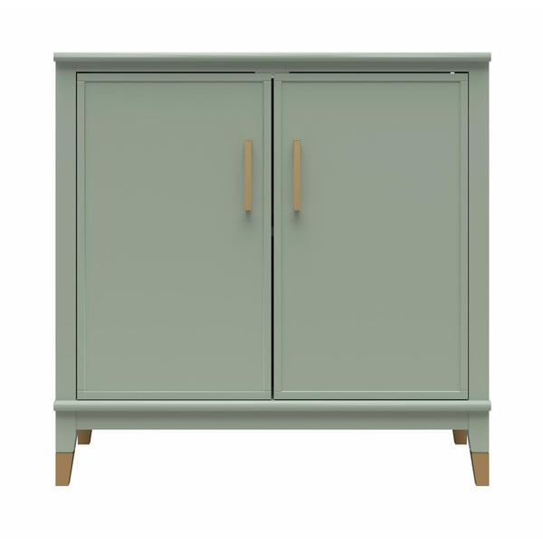 Zielona szafka 86x85x41 cm Westerleigh – CosmoLiving by Cosmopolitan