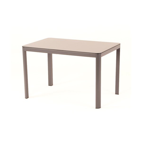Szary stół ogrodowy z aluminium Ezeis Mistral, dł. 120 cm