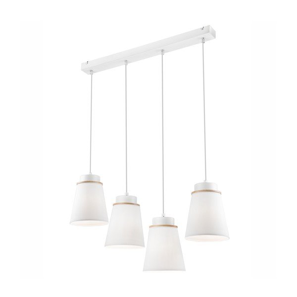 Biała lampa wisząca − LAMKUR