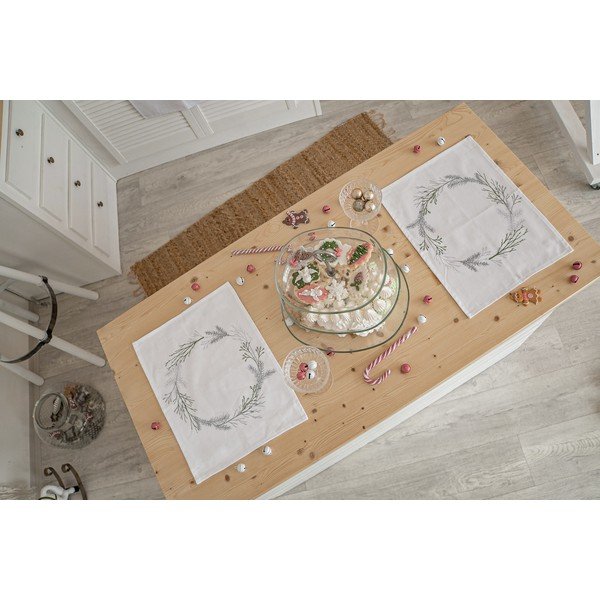 Tekstylna mata stołowa 2 szt. 35x45 cm Christmas Twigs – Butter Kings-image-1