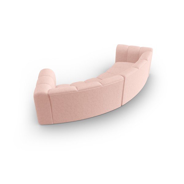 Różowa sofa 322 cm Lupine – Micadoni Home-image-3