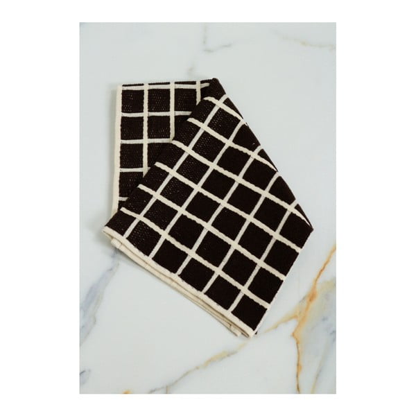 Brązowo-czarny ręcznik bawełniany My Home Plus Spa, 45x70 cm