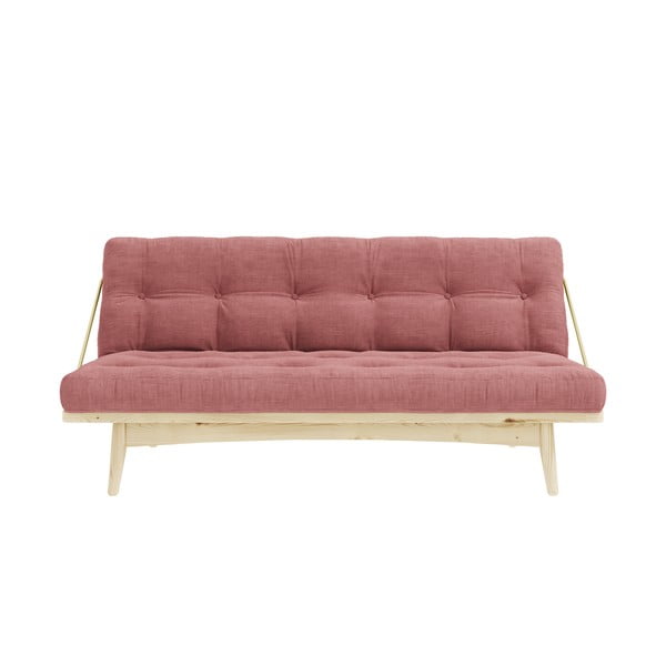 Różowa rozkładana sofa 190 cm Folk – Karup Design