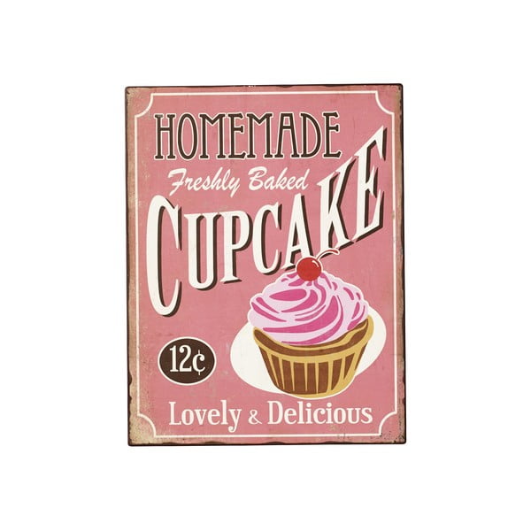 Blaszana tabliczka Home Cupcake, 40x31 cm