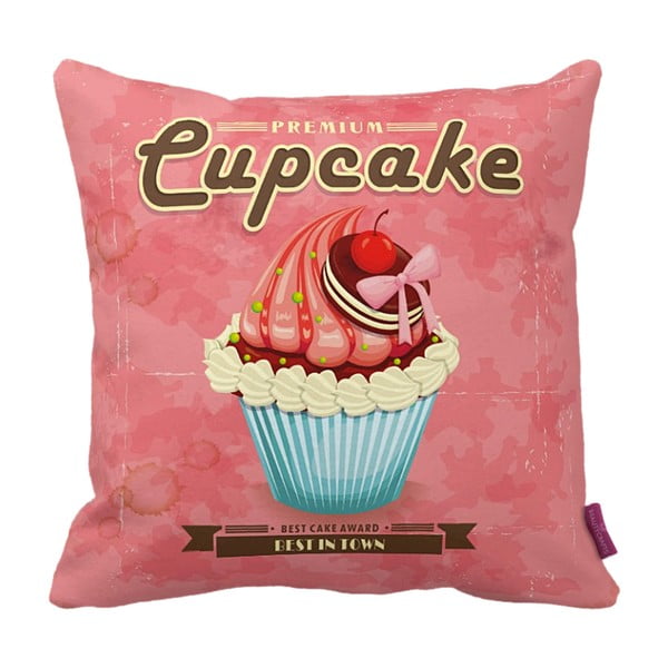 Poduszka Pink Cupcake, 43x43 cm
