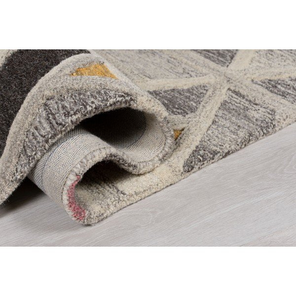 Szary dywan wełniany Flair Rugs River, 120x170 cm-image-1