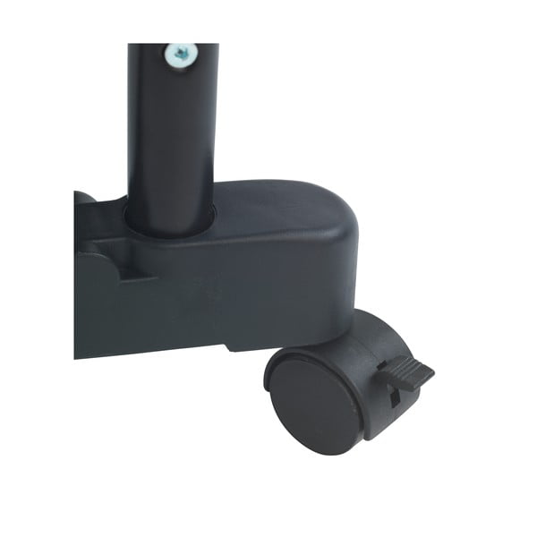 Czarny metalowy teleskopowy stojak na ubrania na kółkach All In – Wenko-image-3