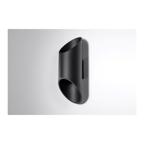 Czarny kinkiet Sollux Nixon, długość 30 cm-image-2