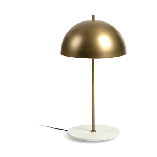 Lampa stołowa w kolorze złota Kave Home Biggest, wys. 31 cm