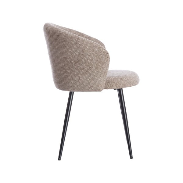 Beżowe metalowe fotele jadalniane zestaw 2 szt. Radaja – Light & Living-image-3