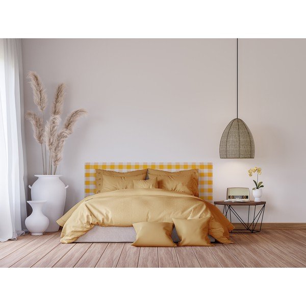 Żółty tapicerowany zagłówek 165x52 cm Billie – Really Nice Things-image-3