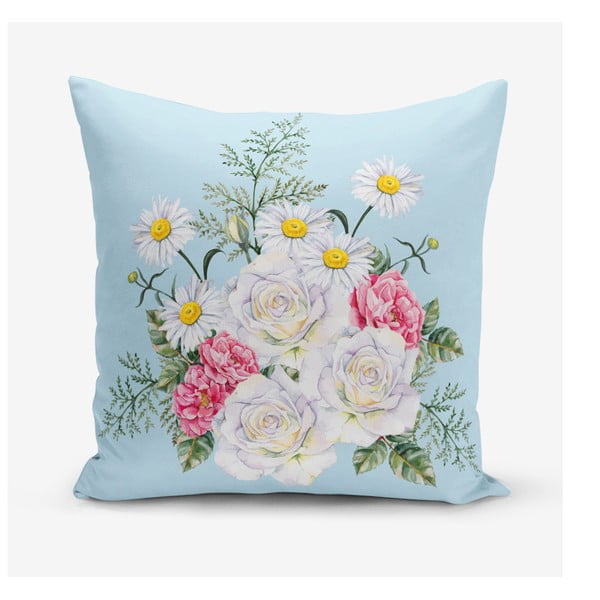 Poszewka na poduszkę z domieszką bawełny Minimalist Cushion Covers Flowerita, 45x45 cm