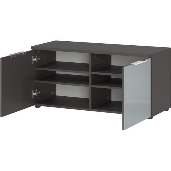 Szara szafka na buty z ławką Genova – Germania-image-2