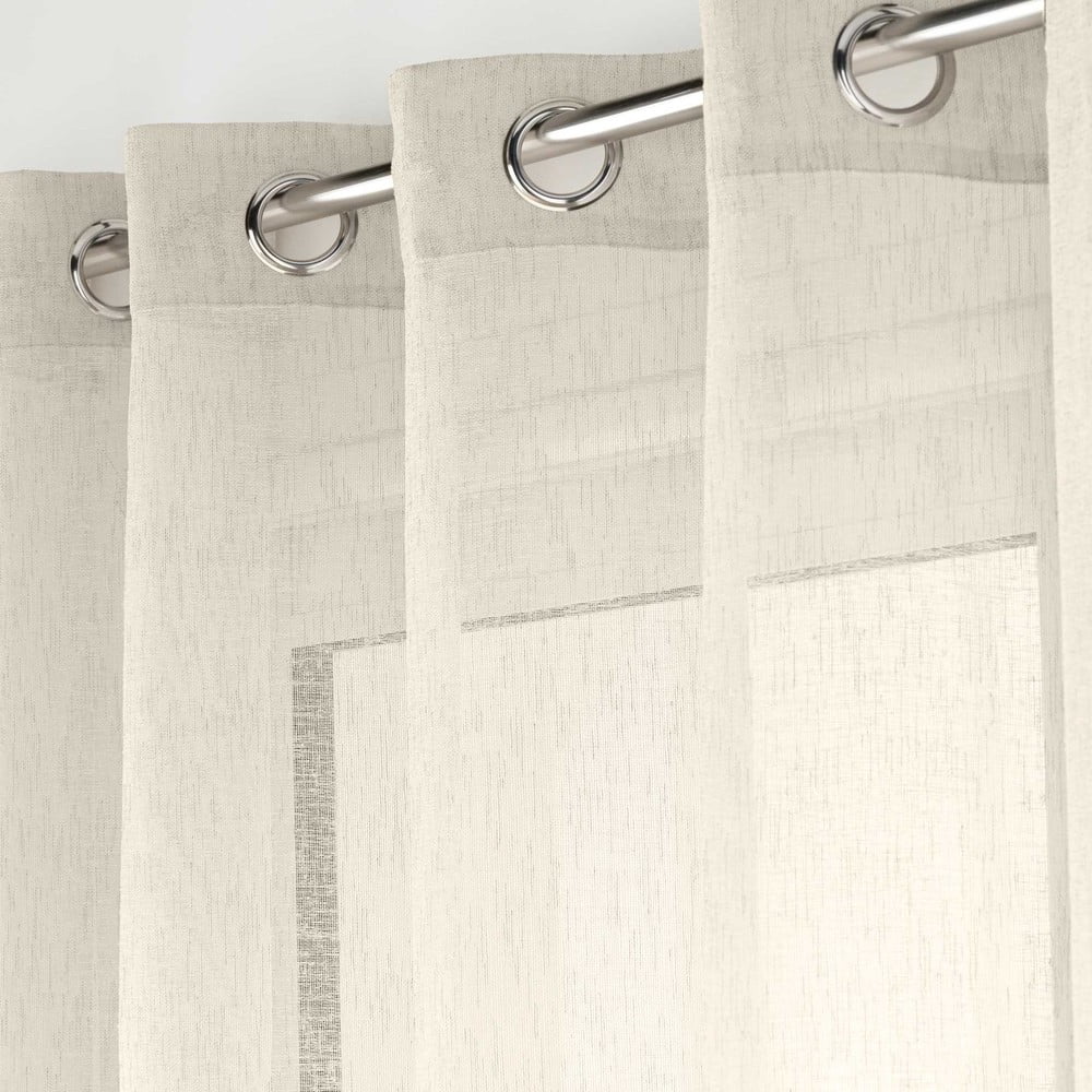 Firanka w naturalnym kolorze 240x240 cm Carlin – douceur d'intérieur (zdjęcie 2)