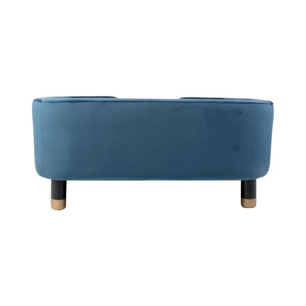 Niebieskie aksamitne legowisko 50x74 cm Royal – Leitmotiv-image-3