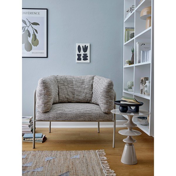 Szarobeżowy fotel Karel – Bloomingville-image-1