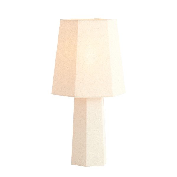 Kremowa lampa stołowa z tekstylnym kloszem (wysokość 50 cm) Musabo – Light & Living-image-1