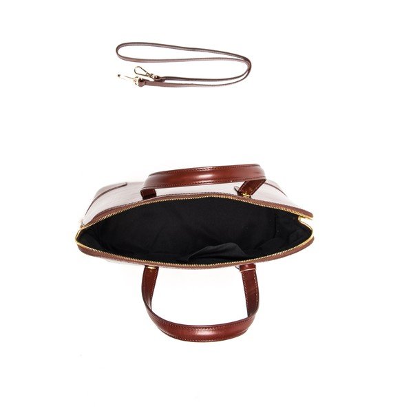 Torebka skórzana Classic Marrone-image-3