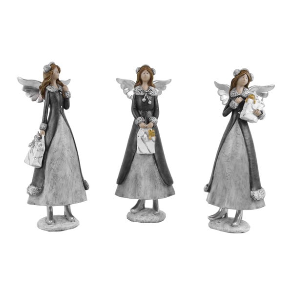 Zestaw 3 dużych aniołków dekoracyjnych Ego Dekor Cosy