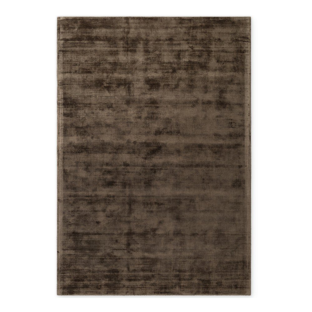 Brązowy dywan z wiskozy tkany ręcznie 160x230 cm Noemi – Vikosa