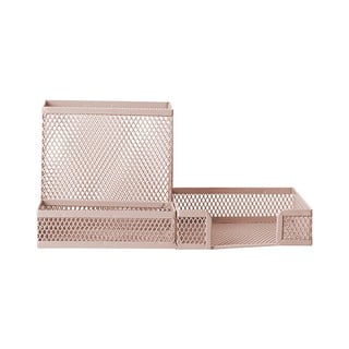 Różowy metalowy stołowy organizer PT LIVING Holder