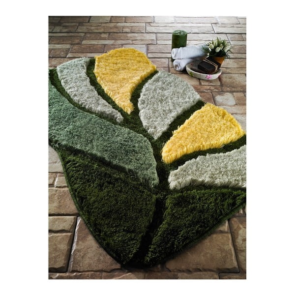 Zielony dywanik łazienkowy Confetti Bathmats Arsus, 70x120 cm