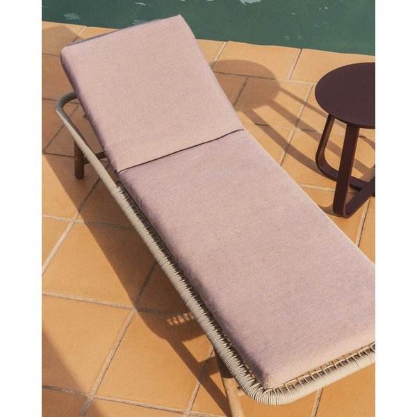 Beżowa ogrodowa poduszka do siedzenia na leżak 50x175 cm Maoni – Kave Home-image-2