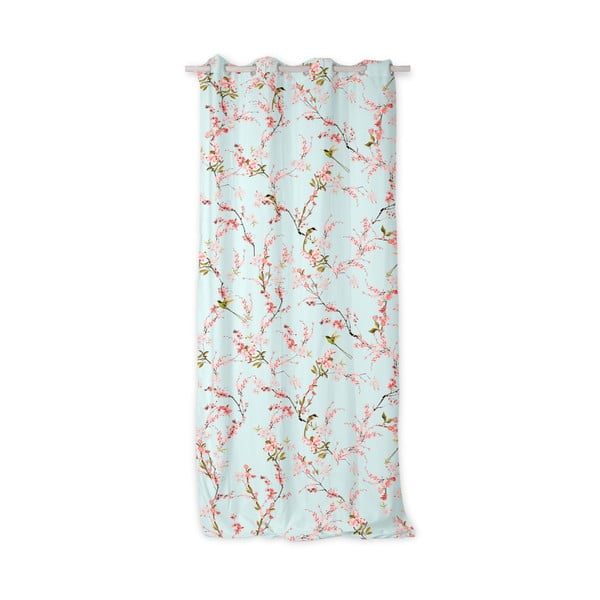 Miętowo-różowa zasłona 140x300 cm Chinoiserie – Happy Friday-image-1