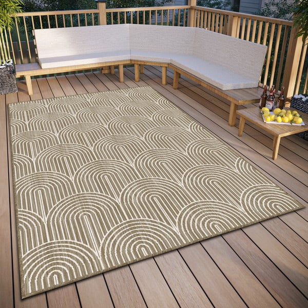 Brązowy dywan odpowiedni na zewnątrz 160x230 cm Pangli Linen – Hanse Home-image-1