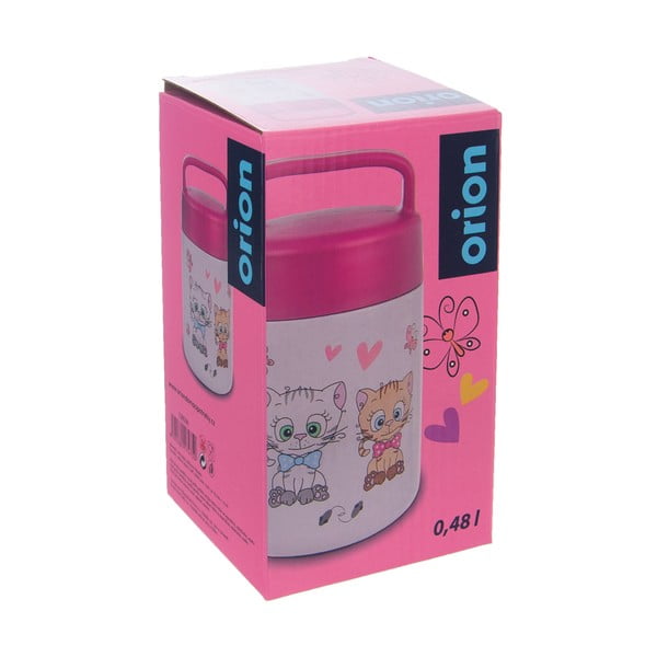 Termos na żywność ze stali nierdzewnej Orion Kittens, 480 ml-image-4