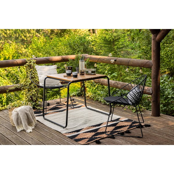 Zestaw 2 czarnych krzeseł ogrodowych Bonami Selection Coco-image-1