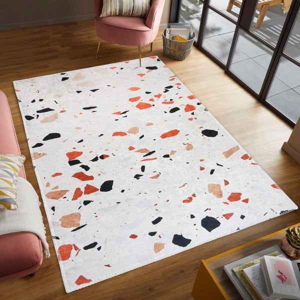 Pomarańczowo-kremowy dywan odpowiedni do prania 160x230 cm Italian Stone – Vitaus-image-1