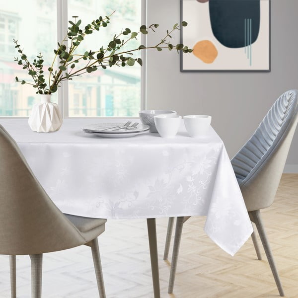 Biały obrus AmeliaHome Grapevine, 140x280 cm-image-2