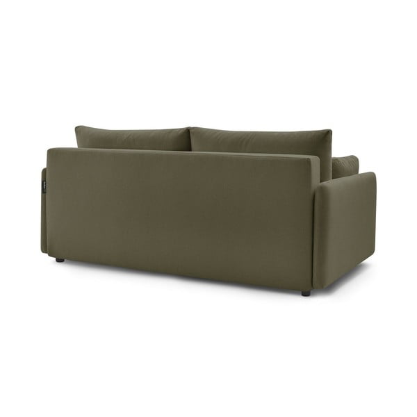 Zielona rozkładana sofa 211 cm Marcel – Bobochic Paris-image-4