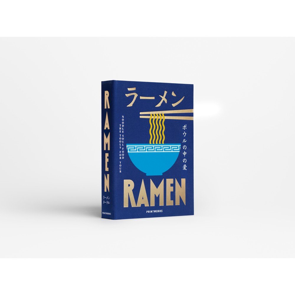 Niebieski zestaw pałeczek ze stali nierdzewnej i bambusa dla 2 osób The Essentials - Ramen Tools – Printworks (zdjęcie 5)